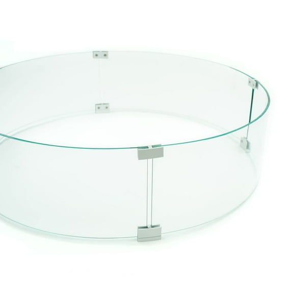 AMS Fireplace 32" ROUND GLASS Wind Guard