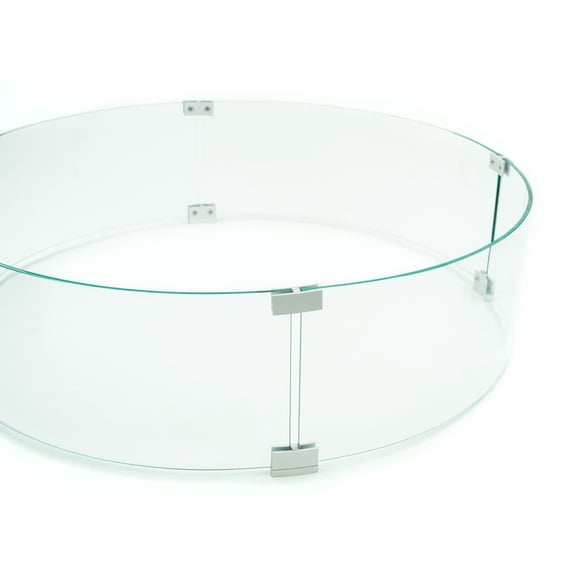 AMS Fireplace 32" ROUND GLASS Wind Guard