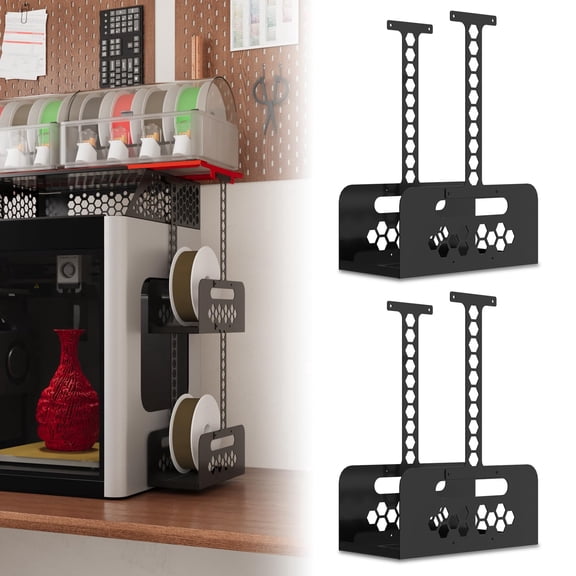 H2 AMS Stand Holder for Bambu-Lab H2D H2S H2C 3D Printers, AMS Stack to Hold 2 AMS/AMS 2 Pro