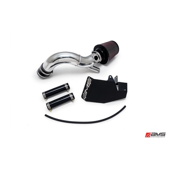 AMS Performance 08-15 Mitsubishi EVO X Replacement Intake Pipe with MAF Housing and Bungs - Black