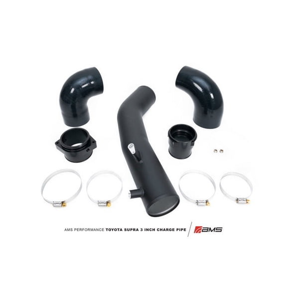 AMS Performance 2020+ Toyota Supra A90 Aluminum 3in Charge Pipe Kit - AMS.38.09.0001-1