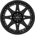 thumbnail image 1 of AMS Roll'n 105 Black Satin Cast Aluminum Wheel 14x7 4/100 5+2 (4749-046AS), 1 of 3