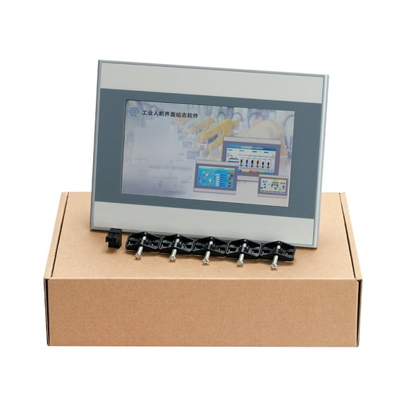 AMSAMOTION 7 inch HMI 4.3" 10" Touch Panel Screen Display Ethernet Port Monitor Compatible with MR0701NE CNC Controller MT070IE