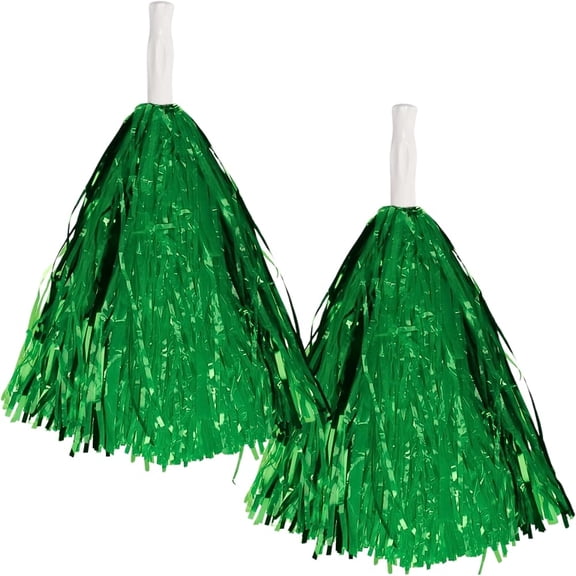 AMSCAN 15" Cheer Leader Dance Team Pom Poms 2pk Green