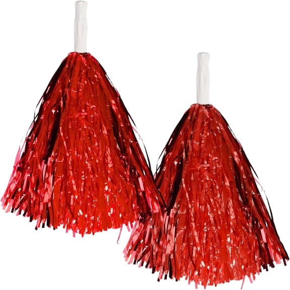 AMSCAN 15" Cheer Leader Dance Team Pom Poms 2pk Red