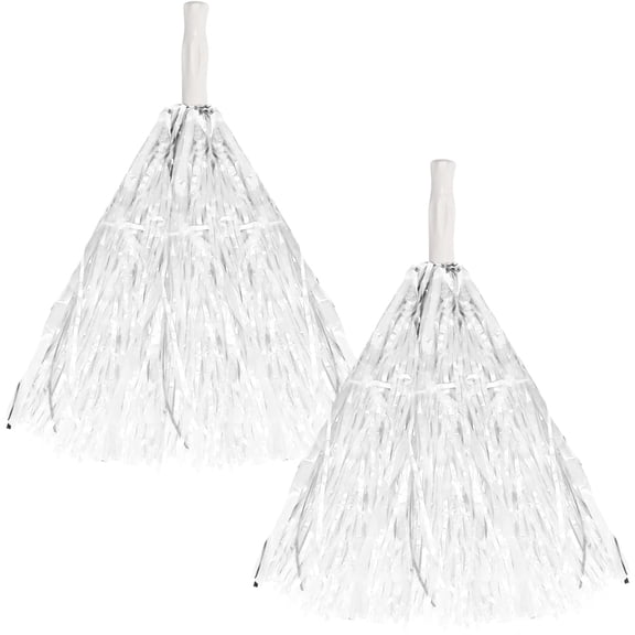 AMSCAN 15" Cheer Leader Dance Team Pom Poms 2pk White