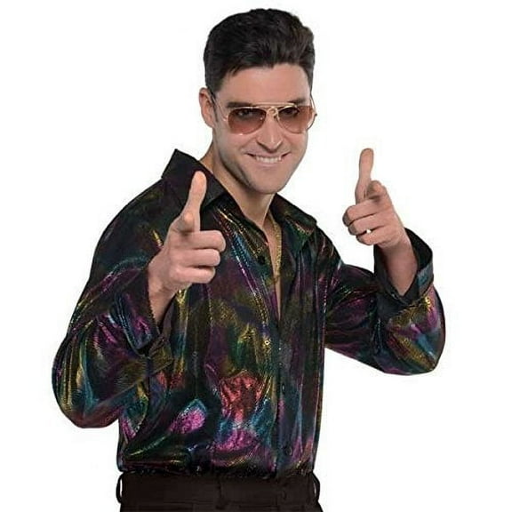 AMSCAN Disco Halloween Shirt for Men, One Size