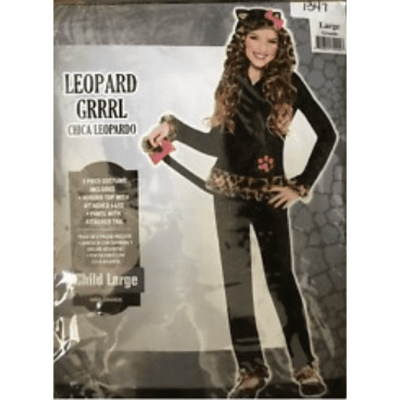 AMSCAN - Leopard Grrrl Costume (Child Medium 8-10)