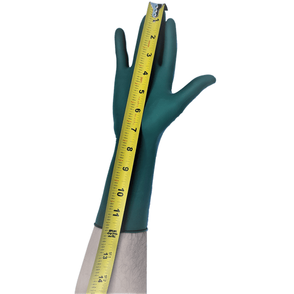 AMST Nitrile Exam Gloves - 100/Box (By weight) - 7 Mil Thick - 12 Inch Cuff - Multi-Purpose Use - Green Color - Extreme Durable Nitrile Gloves