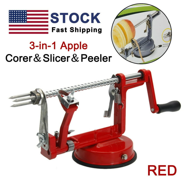 Kitchen Positive Apple Peeler Slicer Corer - Apple Spiralizer with Strong  Suction & Durability - Apple Peeler Corer Slicer Suction Base made with  Food