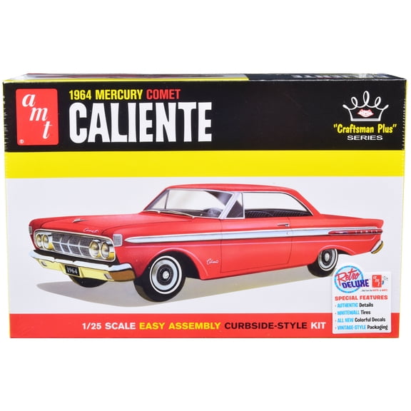 Skill 2 Model Kit 1964 Mercury Comet Caliente "Craftsman Plus" Series 1 25 Scale Model by AMT