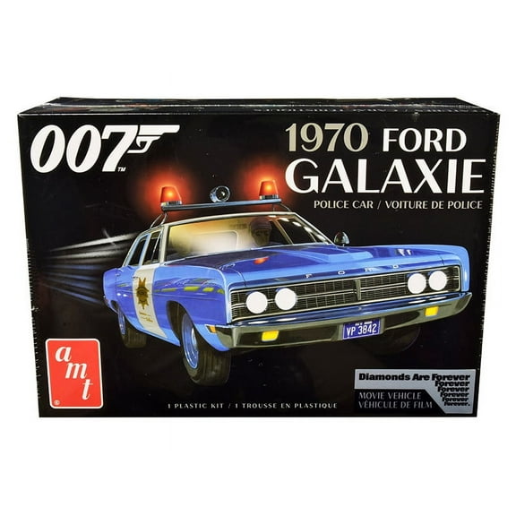 AMT 1/25 1970 Ford Galaxie Police Car James Bond AMT1172M Plastics Car/Truck 1/24-1/25