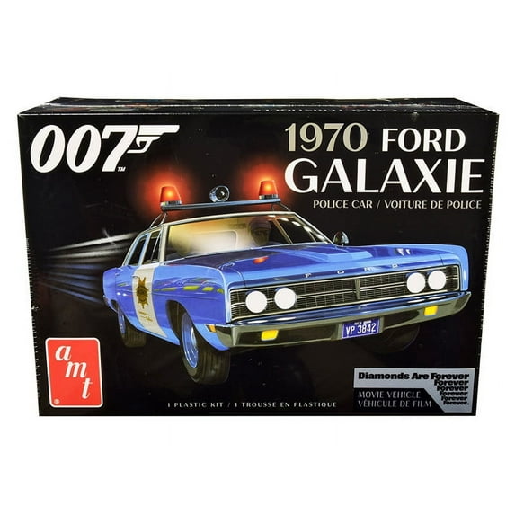 AMT 1/25 1970 Ford Galaxie Police Car James Bond AMT1172M Plastics Car/Truck 1/24-1/25