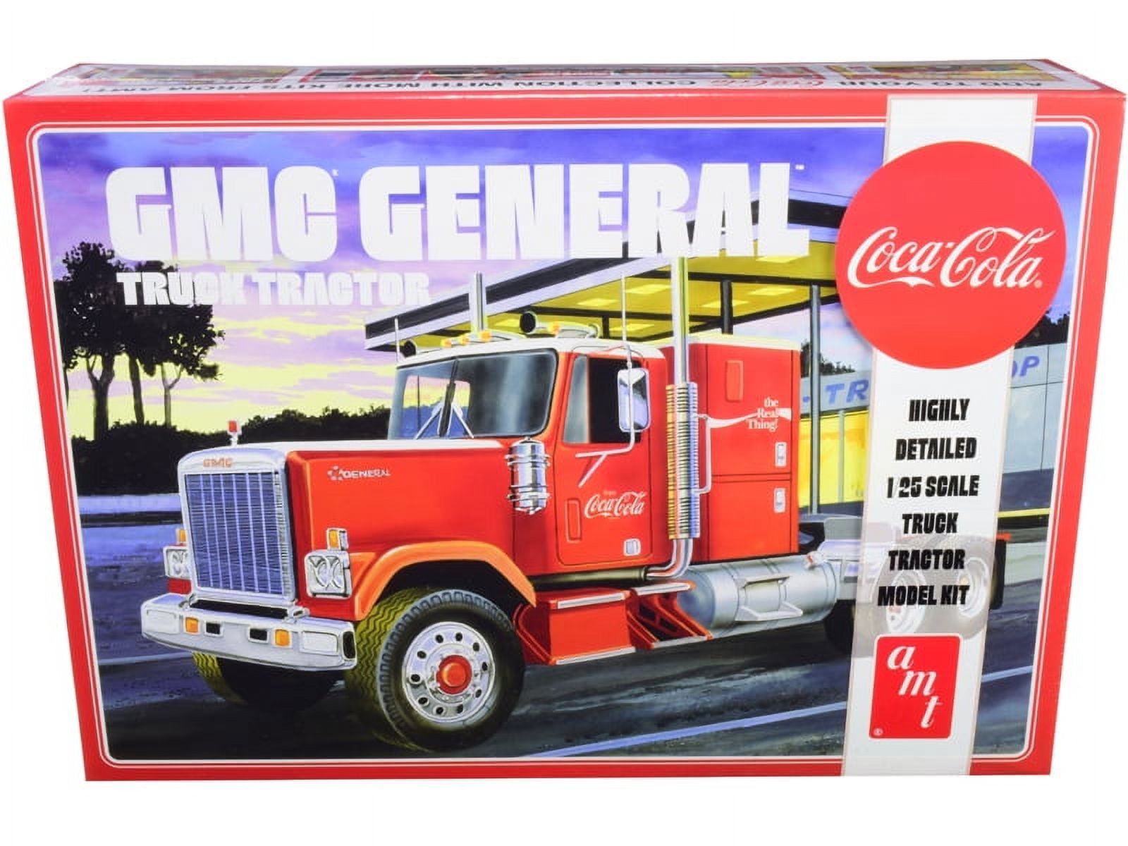 AMT 1/25 Buildable Model GMC General Semi Tractor Coca-Cola