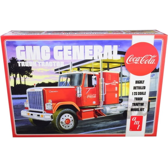 Skill 3 Model Kit GMC General Truck Tractor "Coca-Cola" 1 25 Scale Model by AMT