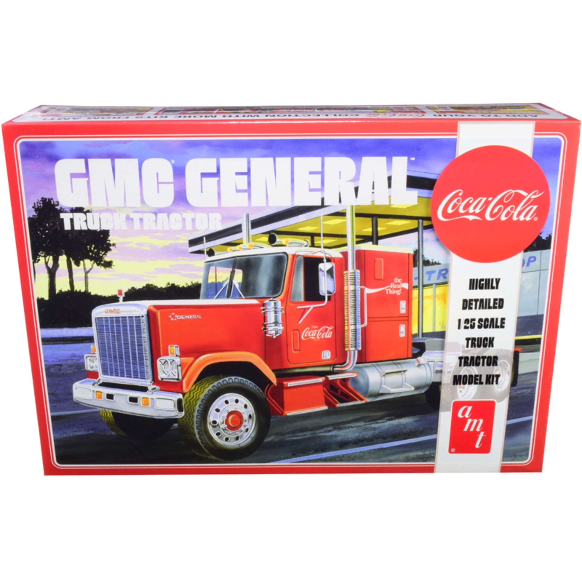 AMT 1272 1/25 Ölçek, 1976 GMC General Semi Tractor, Plastik Çekici Maketi