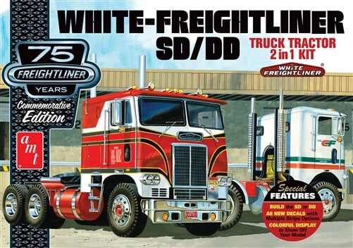 AMT White Freightliner 2-in-1 SC/DD Cabover Tractor (75th