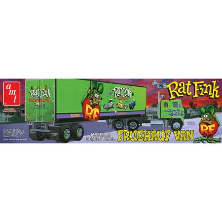 AMT 1/25 Fruehauf Beaded Van Semi Trailer Hauler, Rat Fink, AMT1292