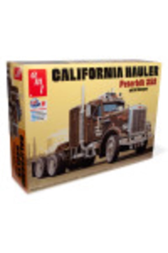 : 1:25 Scale Model Kit - Peterbilt 359 California Hauler w/Sleeper - 300+ Parts - Unpainted, Skill Level 2, Authentic Vehicle Building, Age 14+