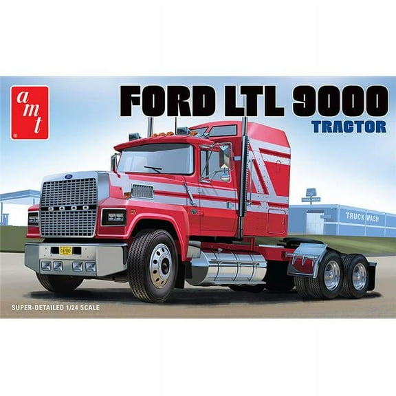 AMT  1 by 24 Scale Plastic Model Kit for Ford LTL 9000 Semi Tractor