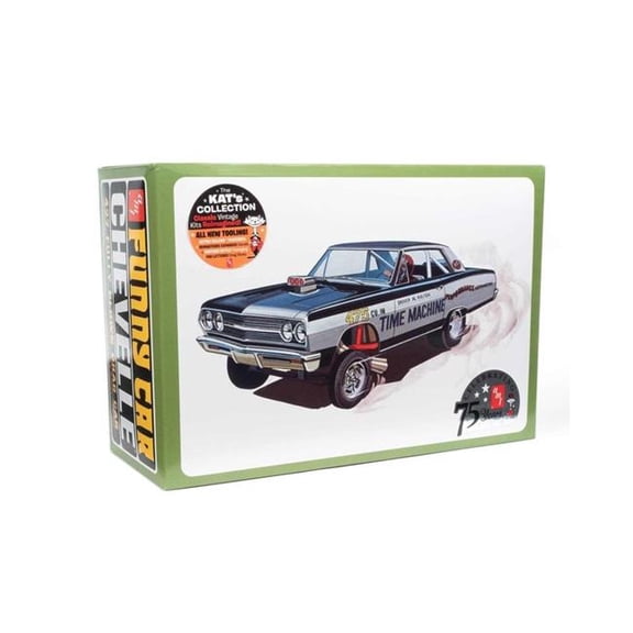 AMT AMT1302 1 by 25 Scale 1965 Chevrolet Chevelle AWB Time Machine Model Car