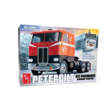 AMT AMT1375 1 by 25 Scale Peterbilt 352 Pacemaker Coe Coors Beer Model Truck