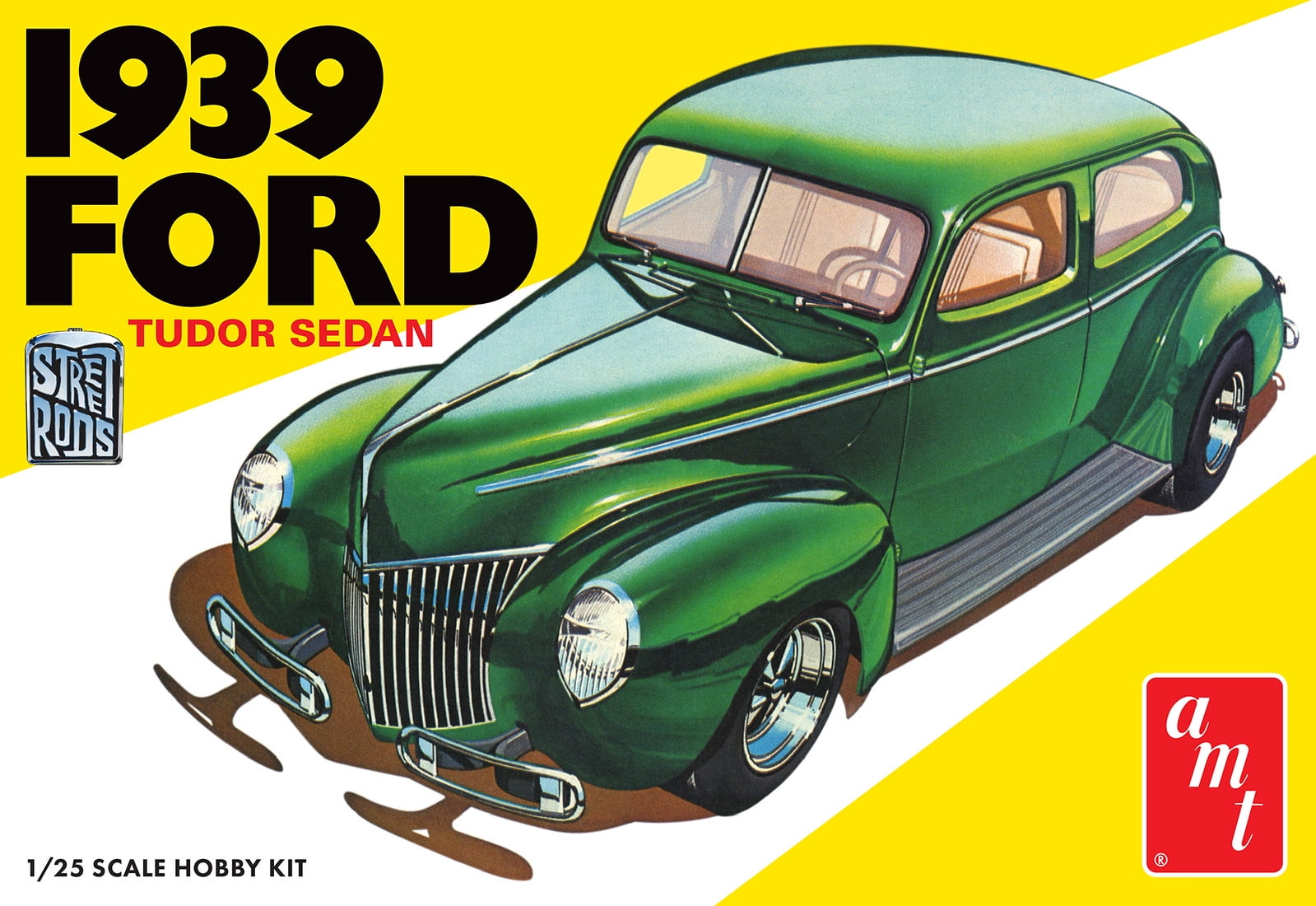 AMT 1939 Ford Sedan Street Rod Plastic Model Car Kit 1/25 scale