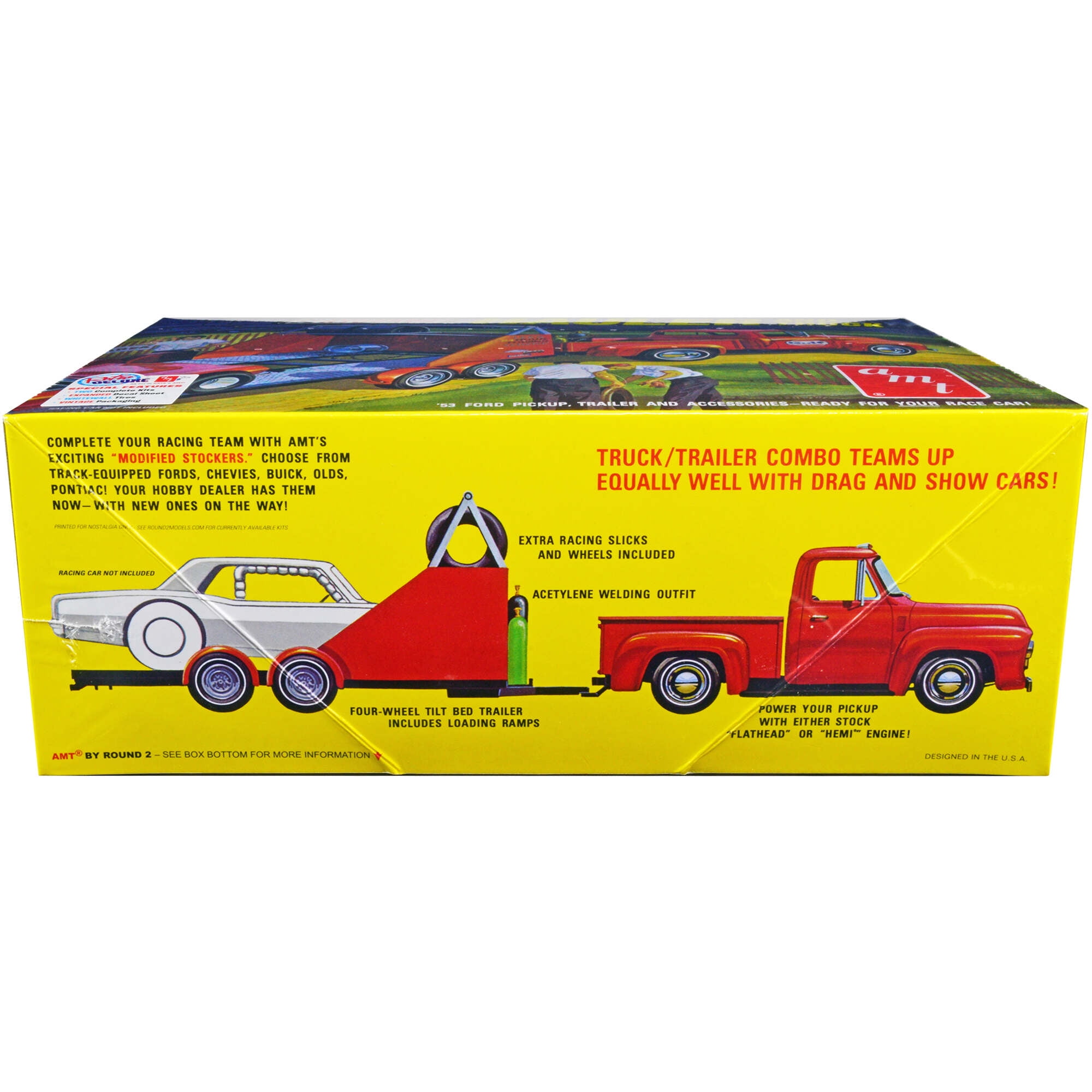 AMT 1953 Ford Pickup Modified Stocked Hauler Gulf 1/24-1/25