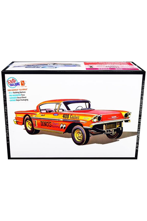 Skill 2 Model Kit 1958 Chevrolet Impala "Ala-Impala" 3-in-1 Kit 1 25 Scale Model by AMT