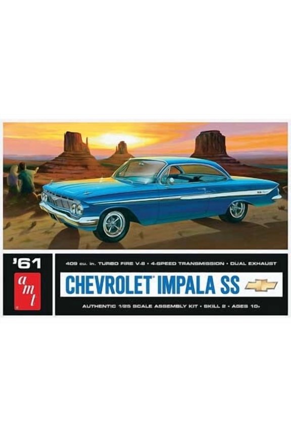 1961 Chevy Impala SS Plastic Model Kit, 1/25 Scale