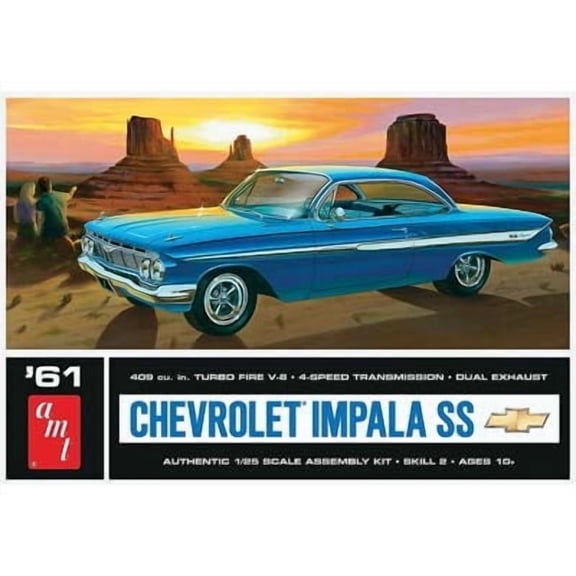 AMT 1961 Chevy Impala SS Plastic Model Kit, 1/25 Scale