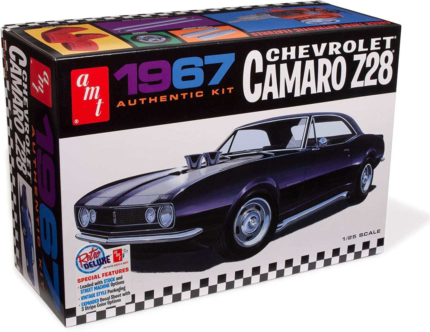 AMT 1967 Chevy Camaro Z28 125 Scale Model Kit, Classic Buildable