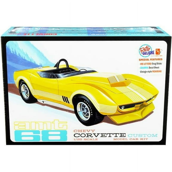 AMT 1968 Chevy Corvette Custom 125 AMT1236 Plastics Car/Truck 1/24-1/25