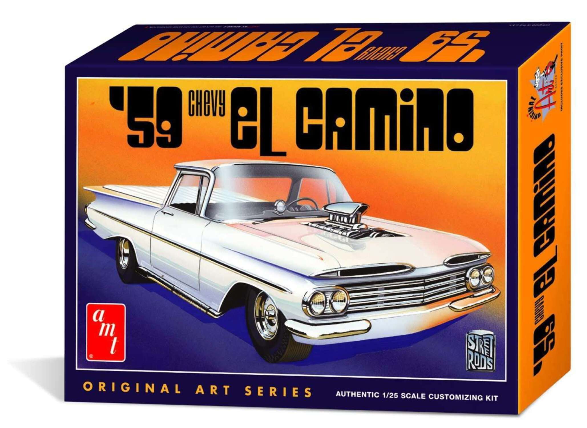 愛用 Model Camino El Chevrolet 1959 AMT Kit 2-in-1 Scale, 1/25 ミニカー