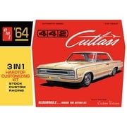 AMT AMT1066 Skill 2 Model Kit 1964 Oldsmobile Cutlass 442 Hardtop 3-in-1 Kit 1/25 Scale Model