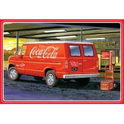 AMT AMT1173M Skill 3 Model Kit 1977 Ford Delivery Van with 2 Bottles Crates & Vending Machine Coca-Cola 1 by 25 Scale Model