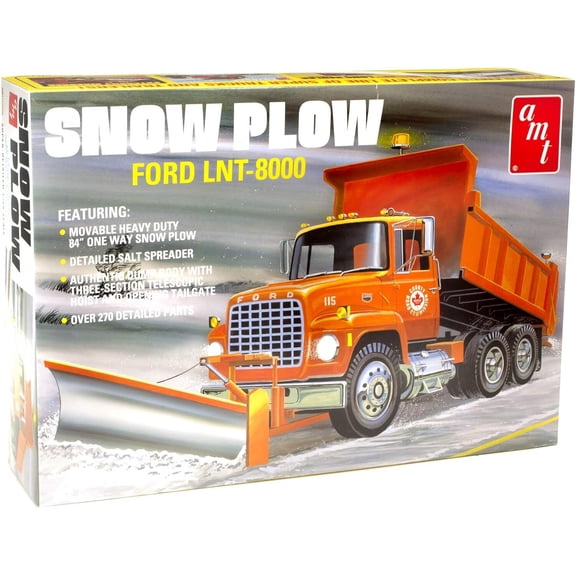 AMT Ford LNT-8000 Snow Plow 1/25 Scale Model Kit