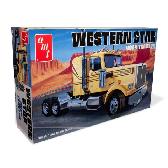 Skill 3 Model Kit Western Star 4964 Truck Tractor 1/24 Scale Model by AMT