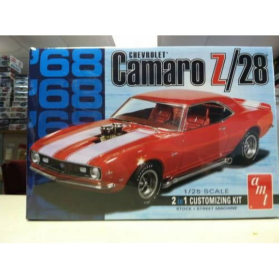 AMT AMT868 1-25 Scale 1968 Camaro Z28 Car - 2 in 1