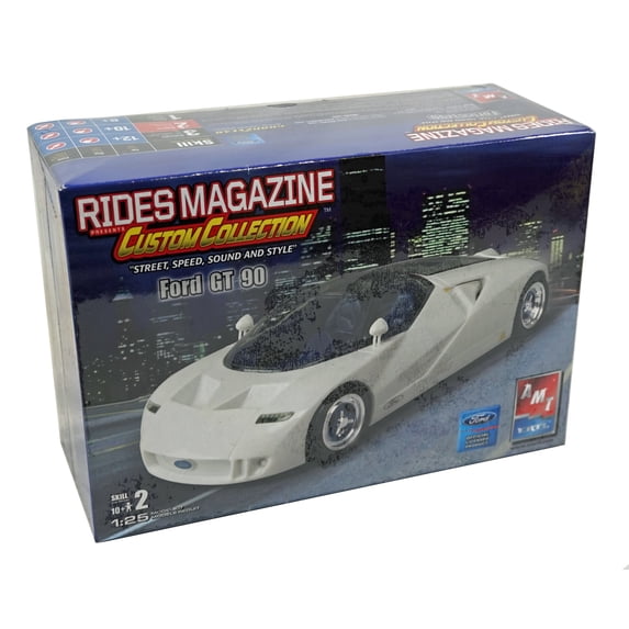 AMT/ERTL Ford GT 90 1:25 Scale Model Kit Rides Magazine Custom Collection