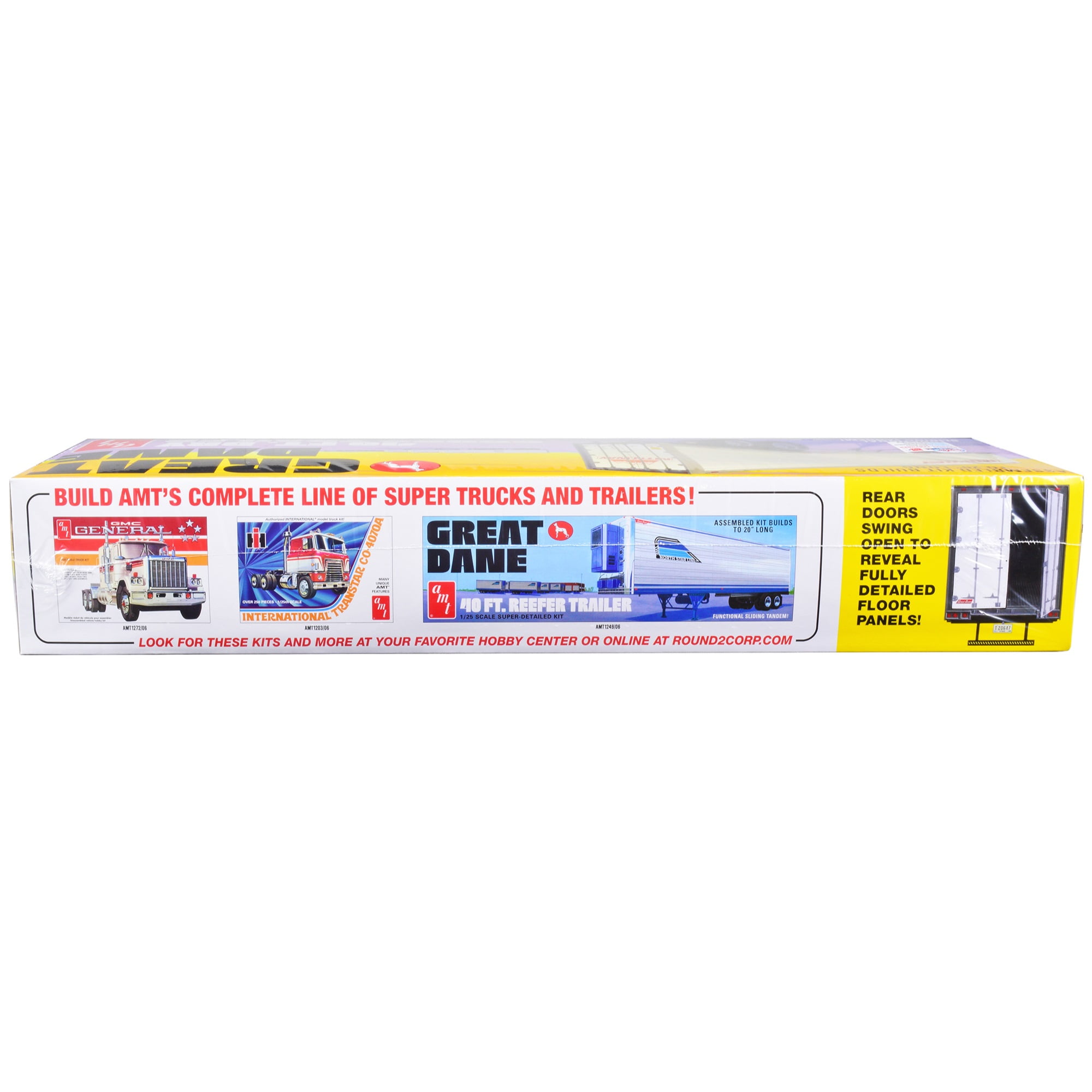 Round2 AMT1185/06 - Modellino Da Costruire Dane Dry Goods Semi Trailer - Scala Fedele, Multicolore