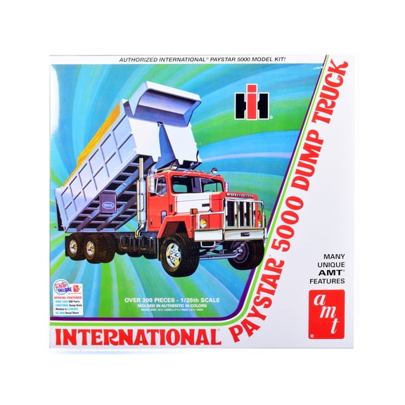 Skill 3 Model Kit International PayStar 5000 Dump Truck 1 25 Scale Model by AMT