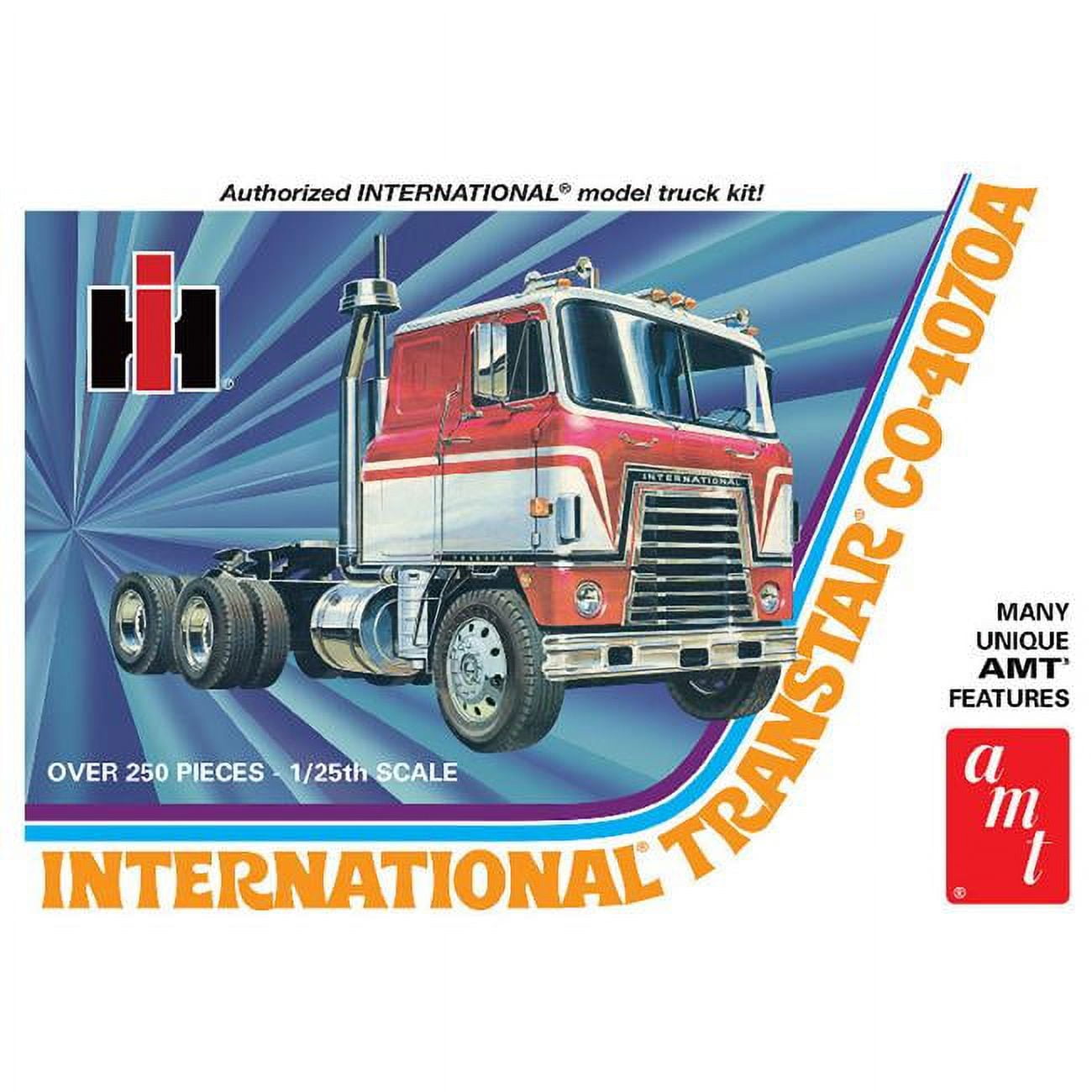 2 ) AMT INTERNATIONAL TRANSTAR 4070A TRUCK MODEL KITS WITH