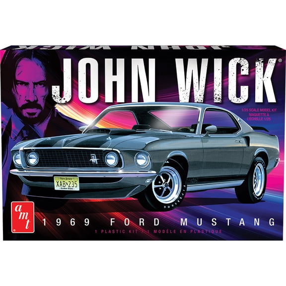 AMT John Wick 1969 Ford Mustang Mach I 1/25 Scale Model Kit