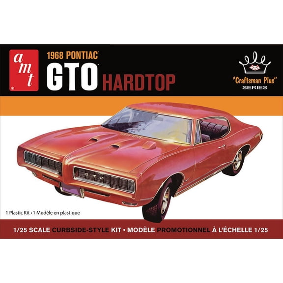 AMT Model Kit Skill 2 1968 Pontiac GTO Hardtop Craftsman With New Tooling