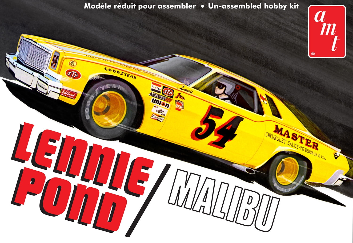 AMT Model Kit Skill 2 Lennie Pond 1974 Chevy Malibu Stock Car
