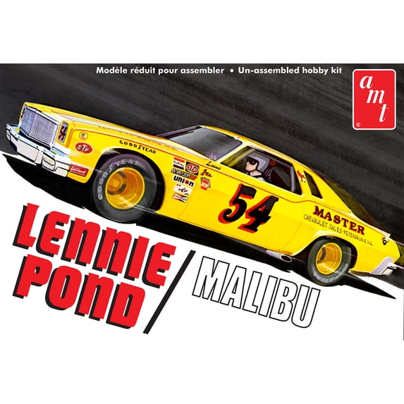 AMT Model Kit Skill 2 Lennie Pond 1974 Chevy Malibu Stock Car