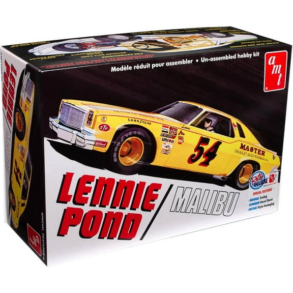 AMT Model Kit Skill 2 Lennie Pond 1974 Chevy Malibu Stock Car