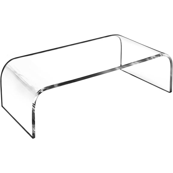 AMT Premium Acrylic Clear Monitor Riser Laptop/PC/Multimedia Monitor Stand for Home Office