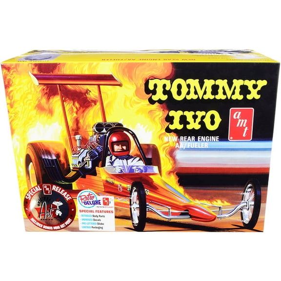 Skill 2 Model Kit Tommy Ivo Rear Engine Dragster 1 25 Scale Model by AMT